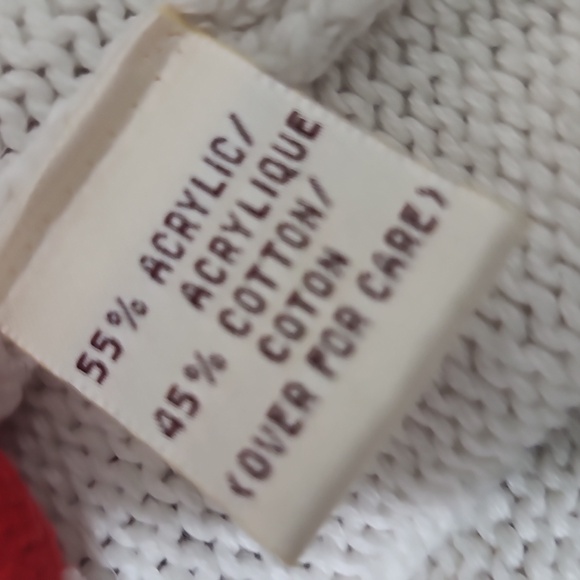 Susan Bristol Cardigan with Red Trim and Floral Hand Embroidery - Picture 8 of 13